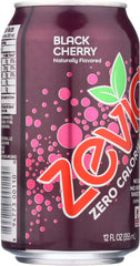 ZEVIA: All Natural Zero Calorie Soda Black Cherry 6-12 fl oz, 72 fl oz