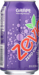 ZEVIA: All Natural Zero Calorie Soda Grape 6-12 fl oz, 72 fl oz