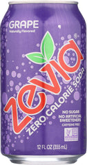 ZEVIA: All Natural Zero Calorie Soda Grape 6-12 fl oz, 72 fl oz