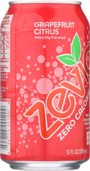 ZEVIA: Zero Calorie Soda Grapefruit Citrus 6-12 fl oz, 72 fl oz