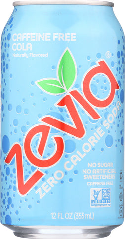 ZEVIA: Zero Calorie Soda Caffeine Free Cola 6-12 fl oz, 72 fl oz