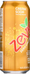 ZEVIA: All Natural Zero Calorie Cream Soda, 16 oz