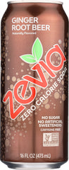 ZEVIA: Soda Ginger Root Beer, 16 fo