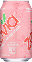 ZEVIA: Zero Calorie Soda Strawberry 6-12oz, 72 oz