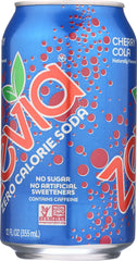 ZEVIA: Zero Calorie Soda Cherry Cola 6-12oz, 72 oz