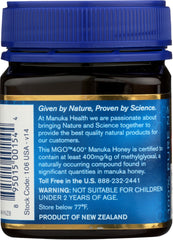 MANUKA HEALTH: Honey MGO 400 Manuka 8.8 oz