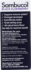 SAMBUCOL: Black Elderberry Immune System Support Original Formula, 4 oz