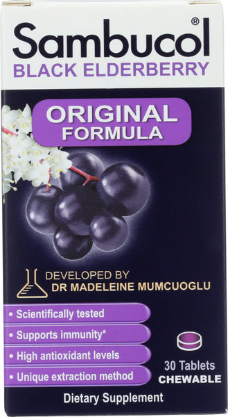 SAMBUCOL: Immune Black Elderberry Original, 30 tb