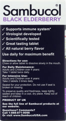 SAMBUCOL: Immune Black Elderberry Original, 30 tb