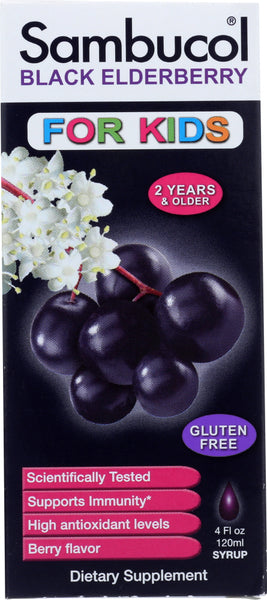 SAMBUCOL: Syrup Black Elderberry for Kids, 4 oz