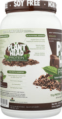 GENCEUTIC NATURALS: Plant Head Protein Powder Chocolate, 1.8 lbs