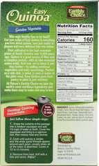 NATURE'S EARTHLY CHOICE: Easy Quinoa Gluten Free Garden Vegetable, 4.8 oz