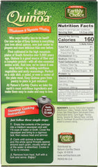 NATURE'S EARTHLY CHOICE: Easy Quinoa Gluten Free Mushroom & Vegetable Medley, 4.8 oz
