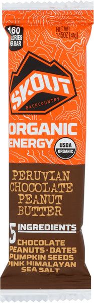 SKOUT: Bar Trail Chocolate Peanut Butter Organic, 1.45 oz