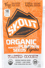 SKOUT: Seeds Pumpkin SEEDS PUMPKIN Toasted Coconut, 2.2 oz