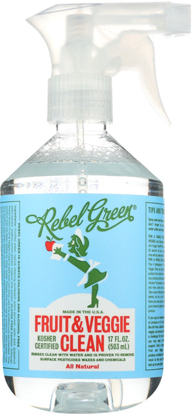 REBEL GREEN: Fruit and Veggie Clean, 17 oz