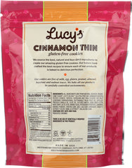 LUCY'S: Gluten Free Cinnamon Thin Cookies, 5.5 Oz