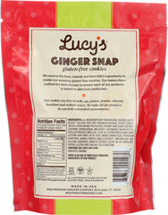 LUCY'S: Gluten Free Ginger Snap Cookies, 5.5 oz