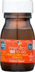 INNER-ECO: To Go Mega Probiotic Coconut Water Kefir Tropical Flavor, 1 oz