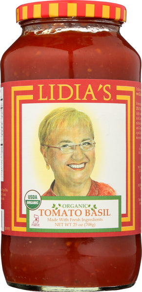 LIDIAS: Organic Tomato Basil Sauce, 25 oz