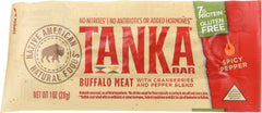 TANKA: Bar Buffalo Meat Gluten Free Spicy Pepper, 1 Oz