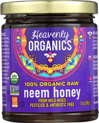 HEAVENLY ORGANICS: Organic Wild Forest Raw Neem Honey, 12 oz