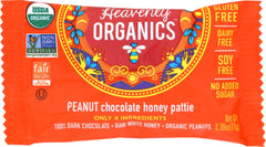 HEAVENLY ORGANICS: Peanut Chocolate Honey Pattie, 0.39 oz