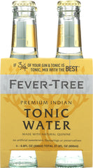 FEVER-TREE: Premium Indian Tonic Water 4x6.8 oz Bottles, 27.2 oz