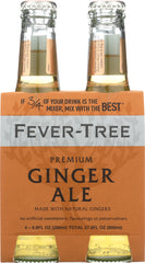 FEVER-TREE: Premium Ginger Ale 4x6.8 oz Bottles, 27.2 oz
