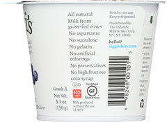 SIGGI'S: Icelandic Style Skyr Strained Non Fat Blueberry Yogurt, 5.3 oz