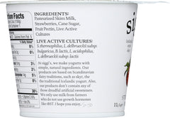 SIGGIS: Non-Fat Icelandic Style Skyr Strawberry Yogurt, 5.3 oz