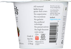 SIGGIS: Non-Fat Icelandic Style Skyr Strawberry Yogurt, 5.3 oz