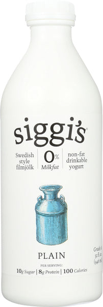 SIGGIS: Filmjolk Drinkable Yogurt Plain, 32 oz