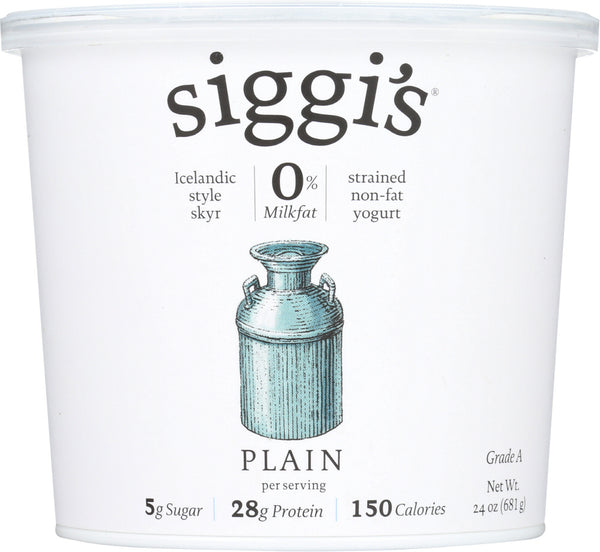 SIGGIS: Nonfat Plain Yogurt, 24 oz