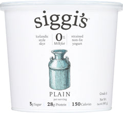 SIGGIS: Nonfat Plain Yogurt, 24 oz