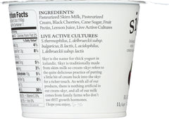 SIGGIS: 2% Milkfat Strained Low-Fat Black Cherry Yogurt, 5.3 oz