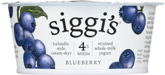 SIGGIS: 4% Whole Milk Strained Yogurt Blueberry, 4.4 oz