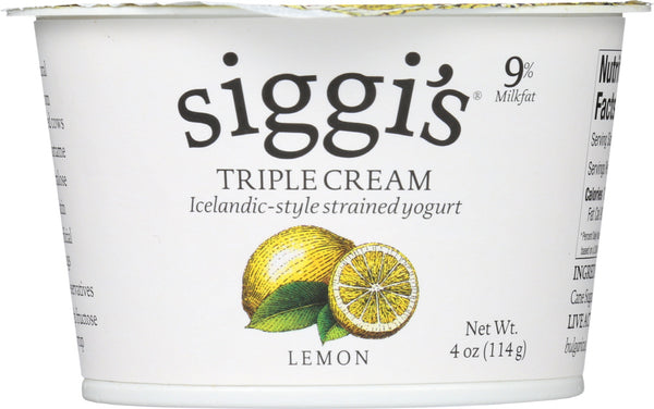 SIGGIS: Yogurt Triple Cream Lemon, 4 oz