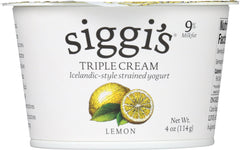 SIGGIS: Yogurt Triple Cream Lemon, 4 oz