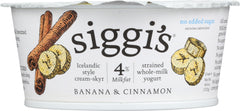 SIGGIS: Yogurt Whole Milk Banana & Cinnamon, 4.4 oz