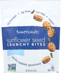 SOMERSAULTS: Sunflower Seed Snack Pacific Sea Salt, 6 oz