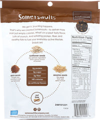 SOMERSAULTS: Sunflower Seed Snack Dutch Cocoa, 6 oz