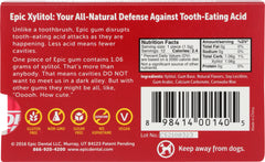 EPIC DENTAL: Cinnamon Xylitol Gum, 12 pc