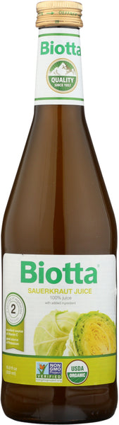 BIOTTA: Sauerkraut Juice, 16.9 Oz