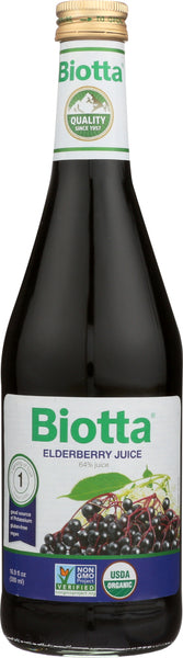 BIOTTA: Elderberry Juice, 16.9 oz