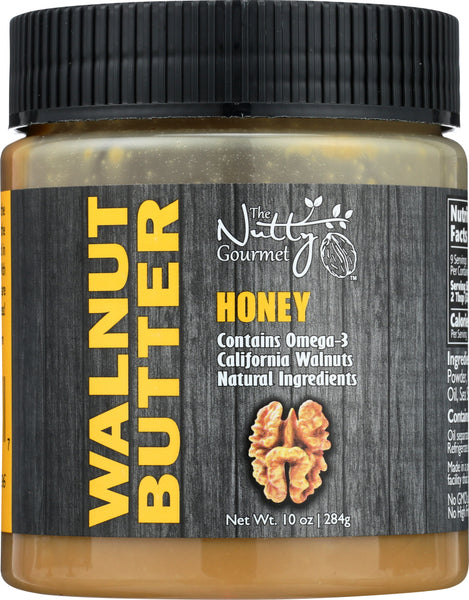 THE NUTTY GOURMET: Nut Butter Walnut Honey, 10 oz