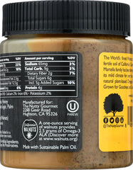 THE NUTTY GOURMET: Nut Butter Walnut Honey, 10 oz