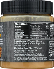 THE NUTTY GOURMET: Nut Butter Walnut Honey, 10 oz