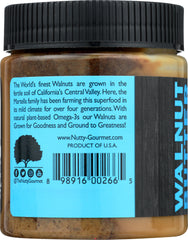 THE NUTTY GOURMET: Nut Butter Walnut Sea Salt, 10 oz