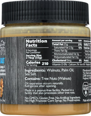 THE NUTTY GOURMET: Nut Butter Walnut Sea Salt, 10 oz